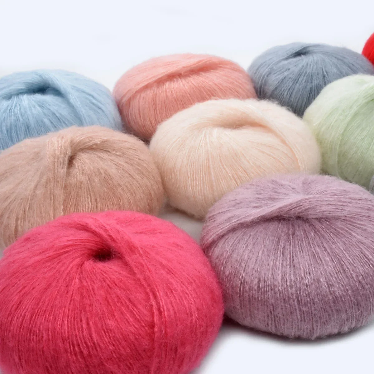 50g Mohair Silk Wool Yarn for Hand Knitting