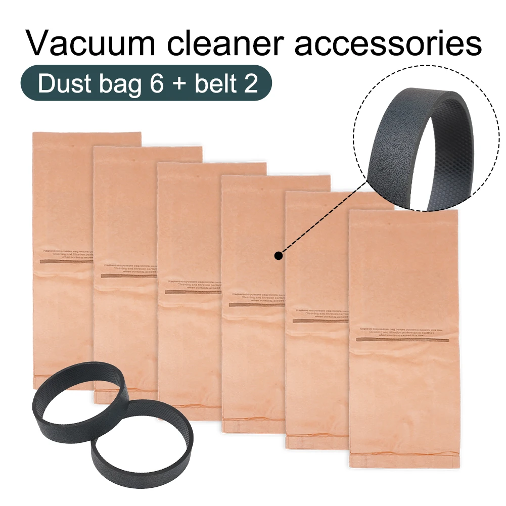 

Maintain A Healthy Home With 6PCS Dust Bags + 2PCS Belts, Perfect Fit For Kirby G3 G4 G6 G7, Efficient Micro Particle Removal