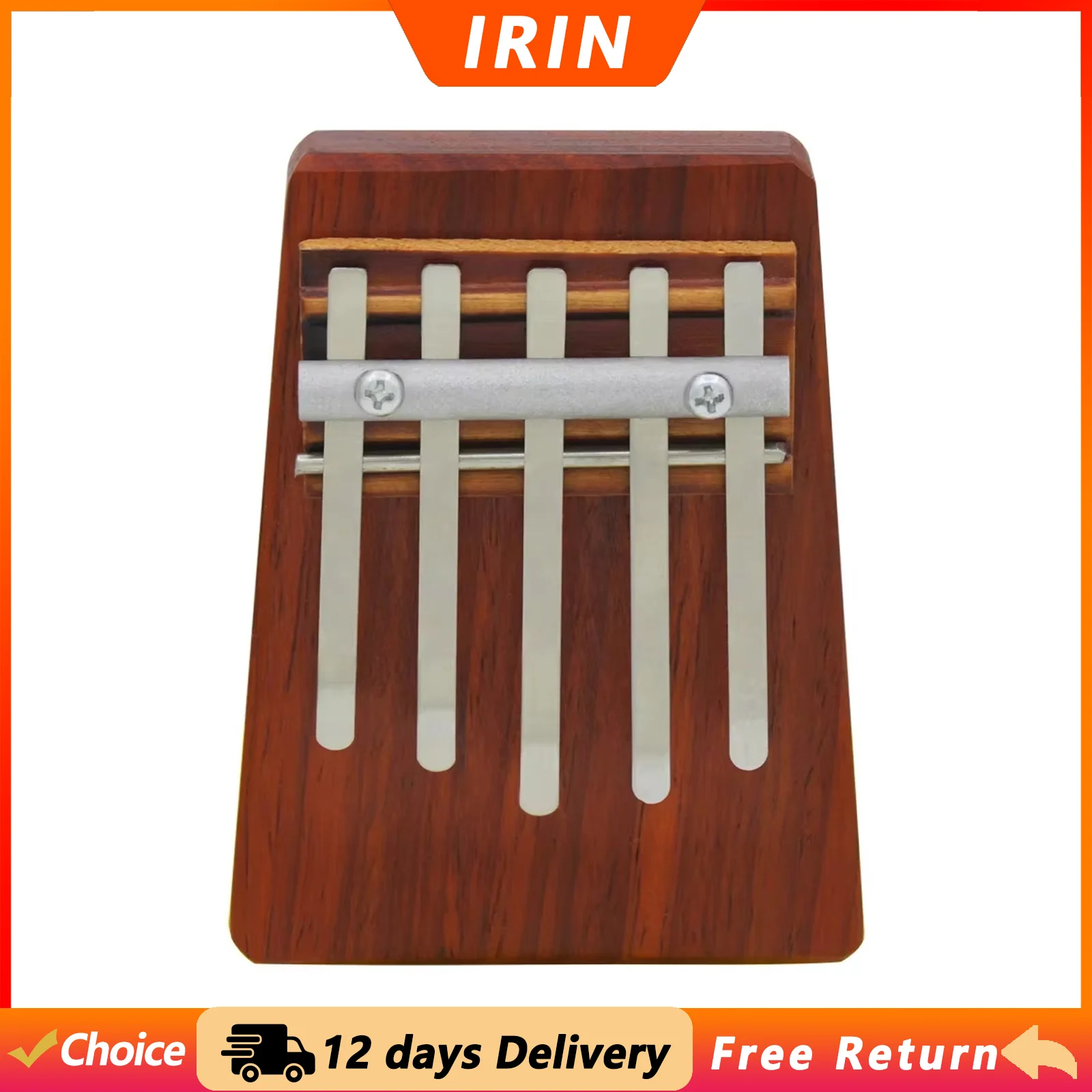 IRIN Kalimba 5 Tone Thumb Piano Professional Keyboard Instrument Wooden Children's Kalimba for Beginners Music Gift