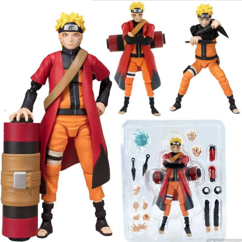 

1pcs Anime Uzumaki Naruto Action Figure Face Change Figurine Movable Joints Cool Toy Action Figure PVC Model Toys