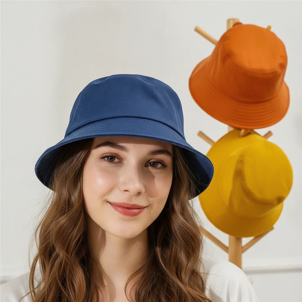 Outdoor Sunscreen Anti-UV Foldable Portable Sun Hat Bucket Hat Fisherman Cap Beach Cap