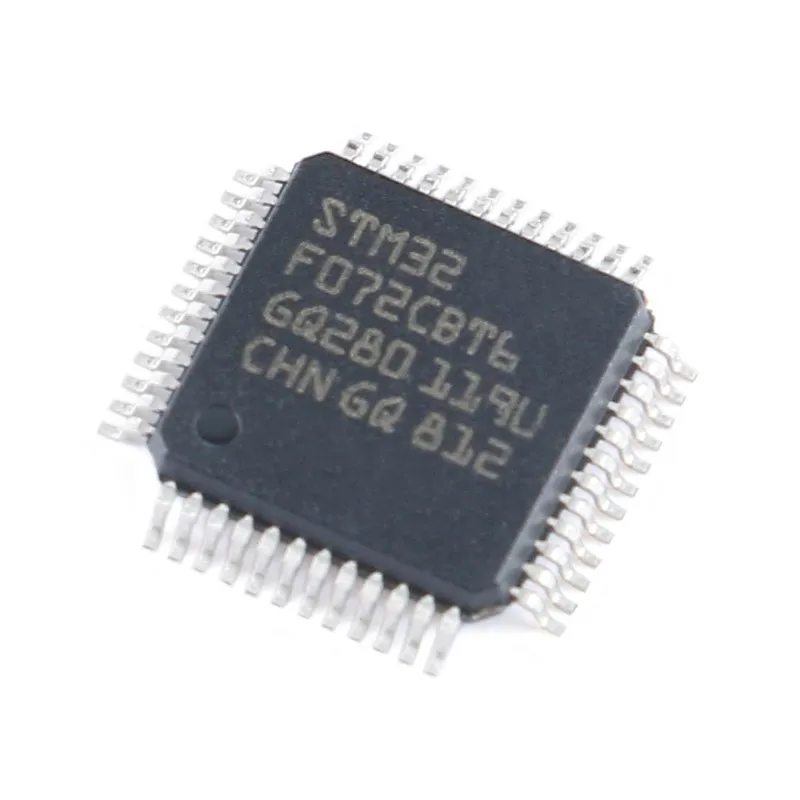 5pcs/lot100% New original chips STM32F072CBT6 LQFP-48 ARM Cortex-M0 32-bit microcontroller -MCU