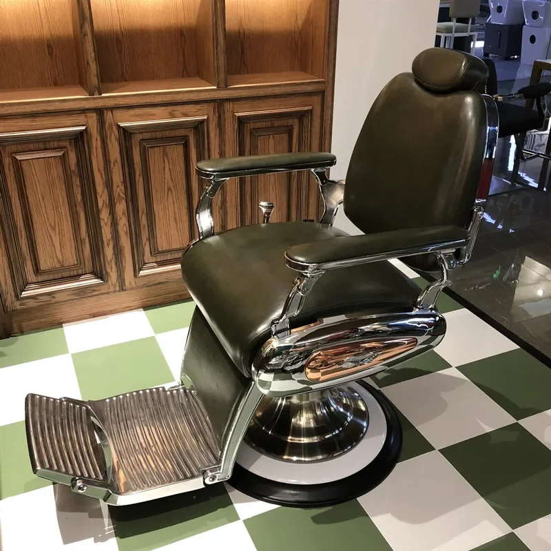 

Retro Salon Chair Hair Stylist Furniture Luxury Saloon Chairs Beauty Washbasin Professional Hairdressing Silla Barberia Massage