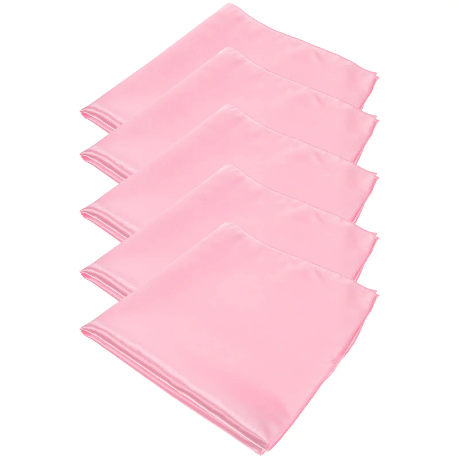 5Pcs Satin Napkins Soft Table Napkin for Dining Home Restaurant Coffee Shop Party Centerpiece Folding Decor