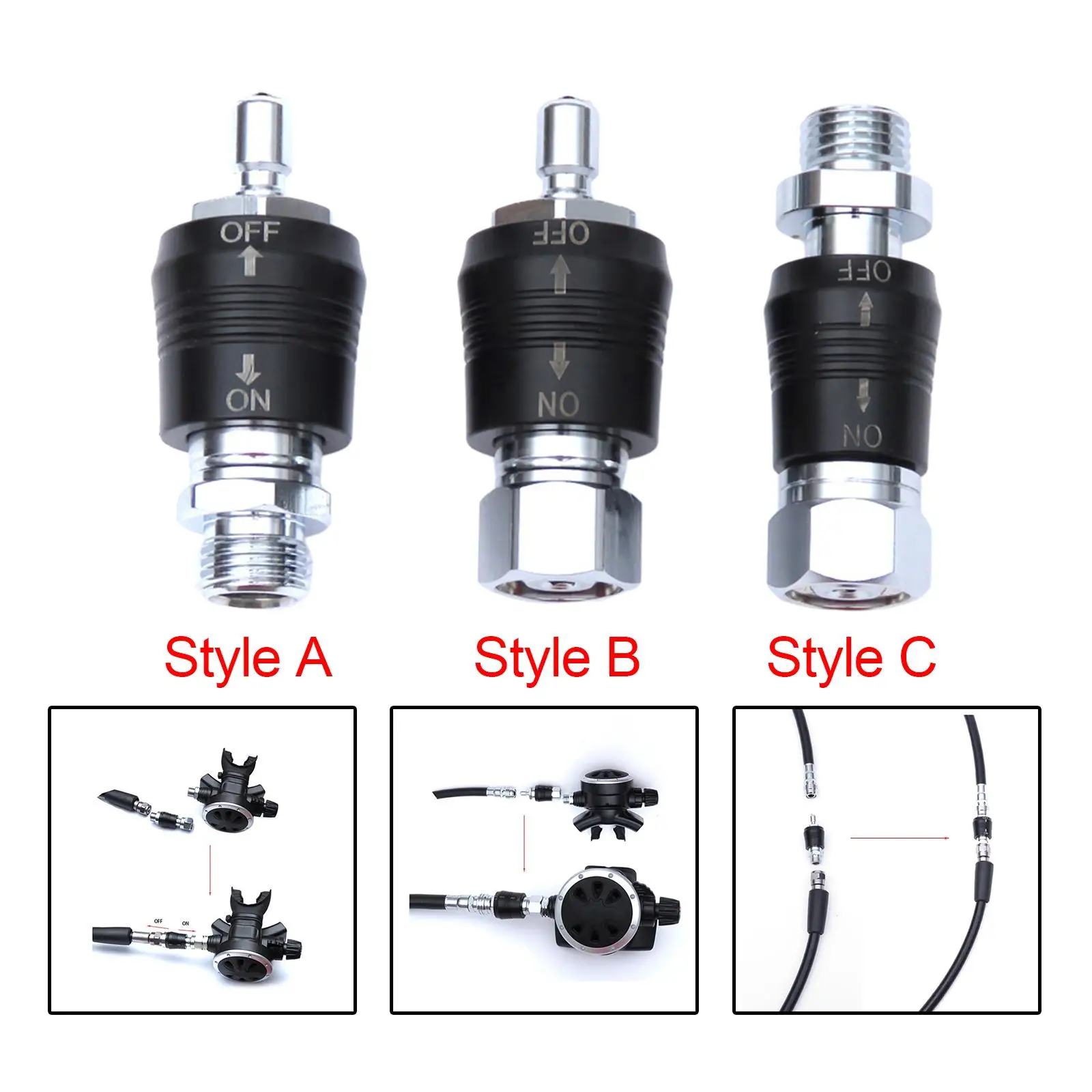 High Performance Scuba Diving Regulator Adapter Kit for Quick Connection