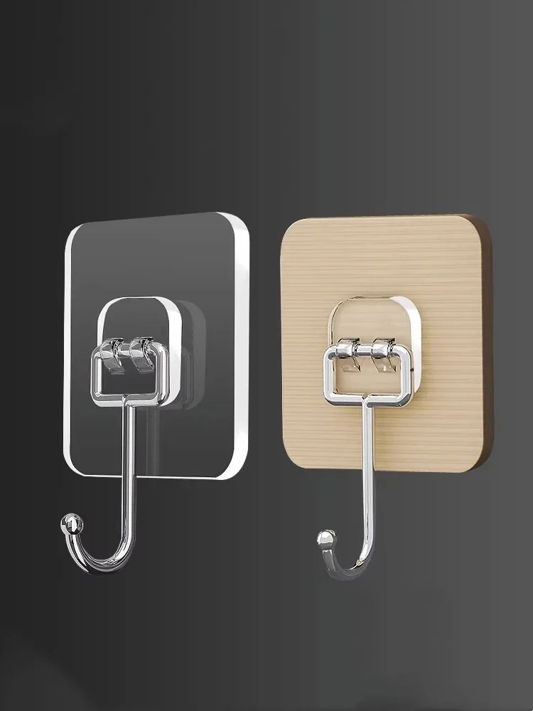 Ganchos de tamanho grande, resistentes, 22 lbs, à prova d'água, adesivos, parede, sem pregos,