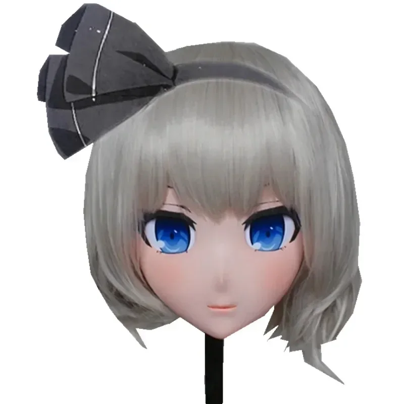 

(Rabbit 13) Resin Pretty Girl Lolita Doll Head Mask Cartoon Anime Youmu Konpaku Cosplay Kigurumi Mask Cross Dressing