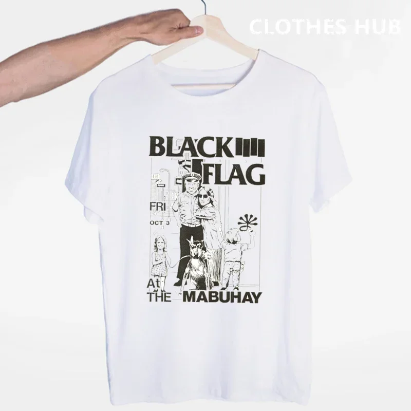 Black Flag Punk Rock Band Henry Rollins large bars T-shirt O-Neck Short Sleeves Summer Casual Fashion Unisex Men And Women Tshir