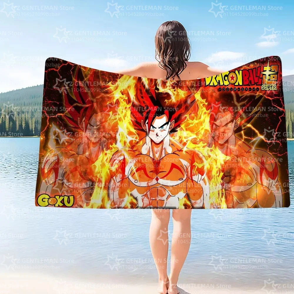 Beach Towels Dragon Ball Bathroom For Bath Sauna Personal Care Large Bath Towel Turban for Hair Drying Bathroom Set Accessories view 2