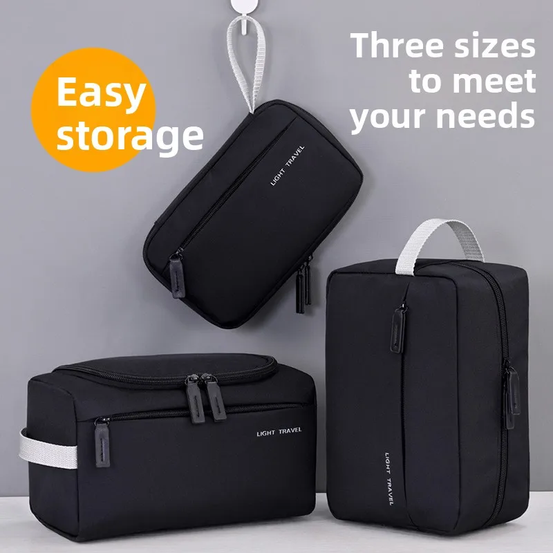 3-in-1 Travel Toiletry Bag for Men Oxford Toiletry Organizer Dopp Kit Water-resistant Shaving Bag Cosmetic Bag Makeup Organizer