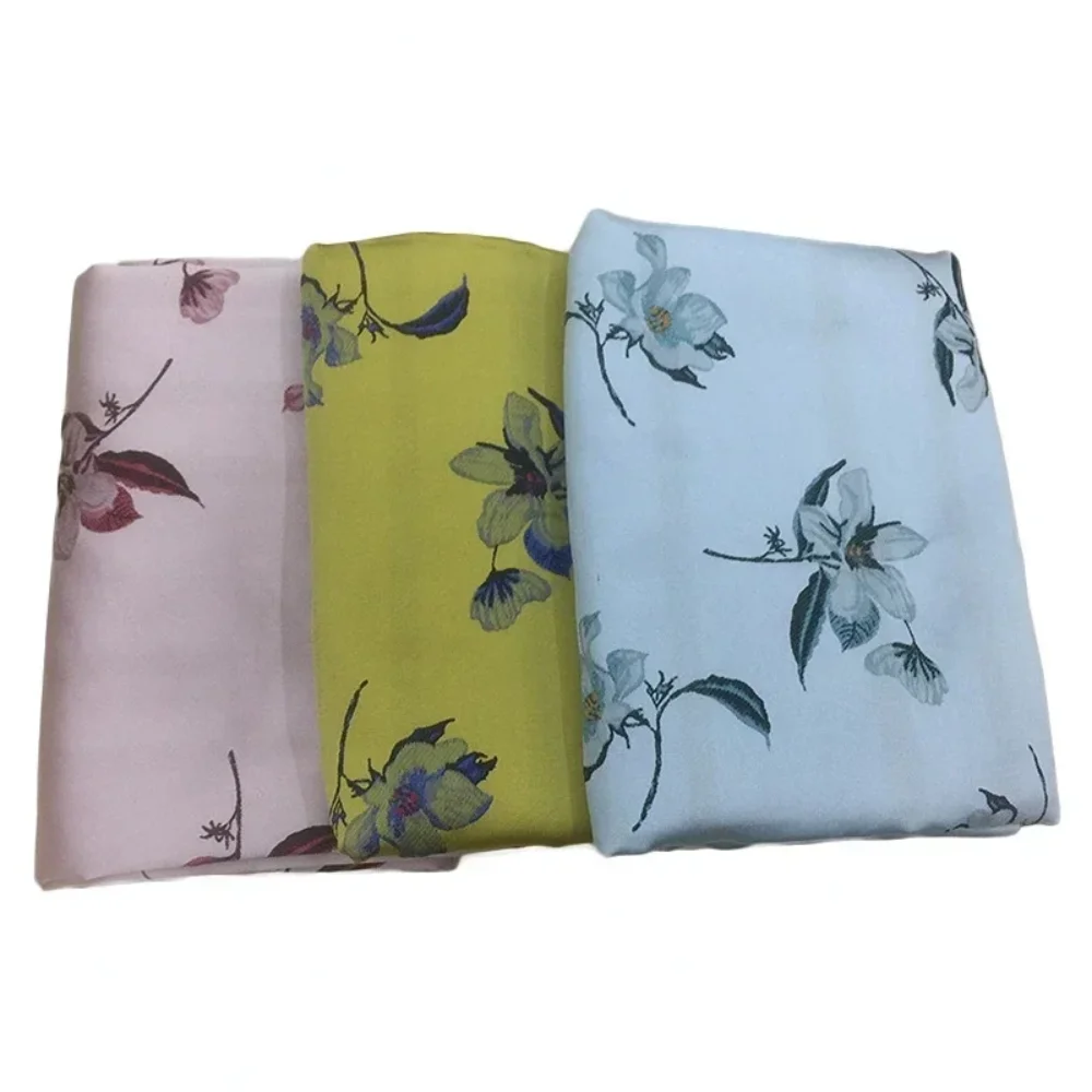 

Yarn Dyed Brocade Jacquard Fabric Flower Dress Windbreaker Clothing Design Cloth Brand Fashion Sew Wholesale Material by Meter