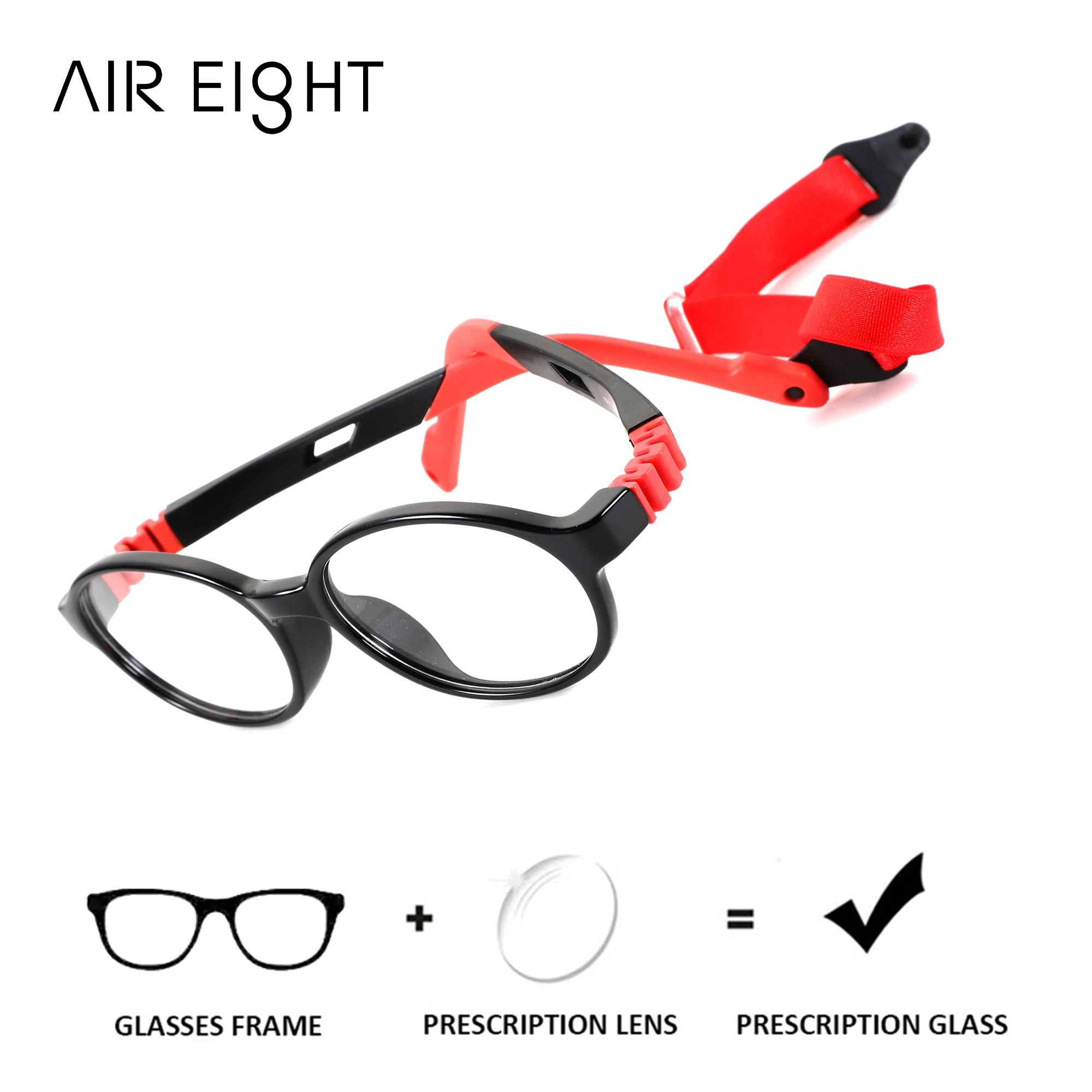 AIREIGHT XXS Size Round Photochromic Correction Prescription Glasses for Children Anti Blue Light Protection Myopia Eyeglasses