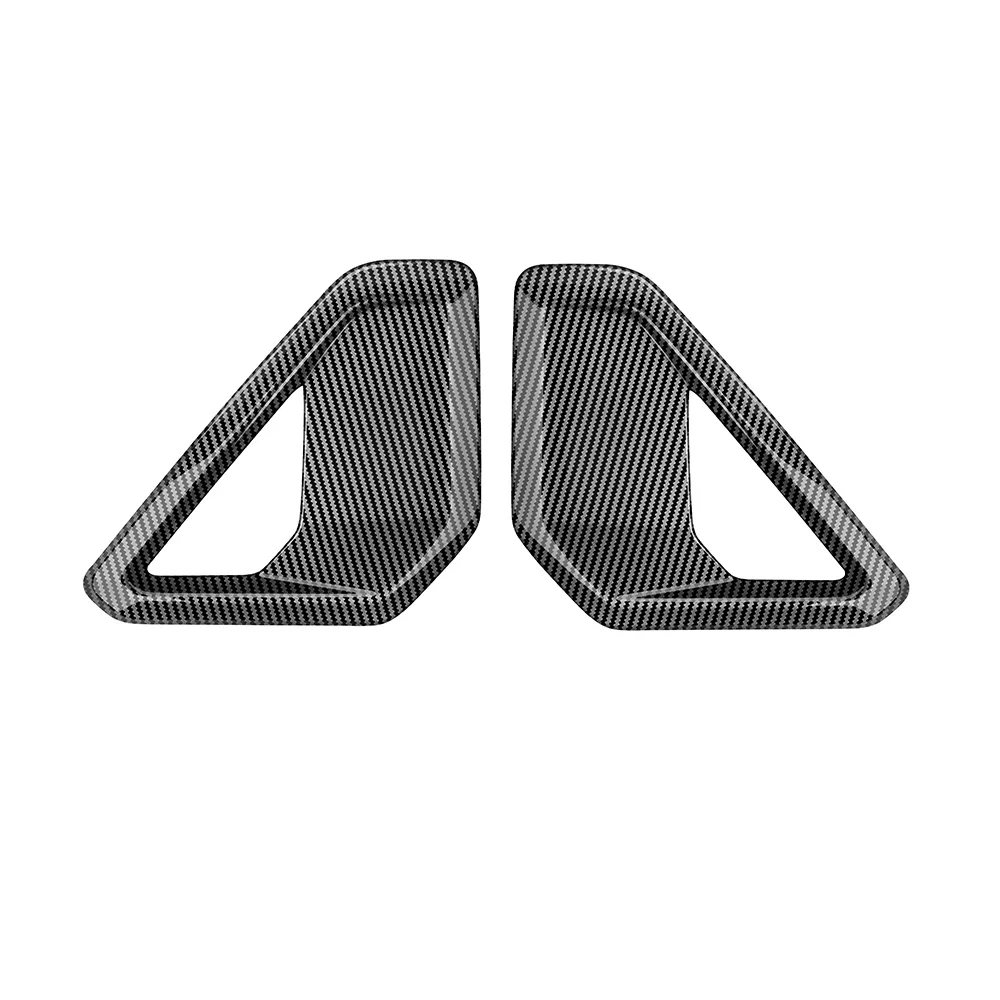 

Auto parts ⭐Genuine⭐ Fog Lamp Grille Foglight Sticker Front Bumper Fog Light Cover For Hyundai KONA 2024 2025 ABS Carbon Fiber