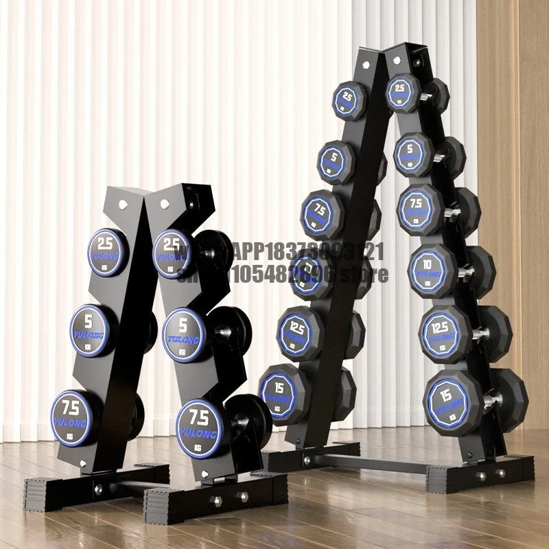 Fixed adhesive dumbbell full set combination men's fitness home commercial equipment pure steel complete set of professional