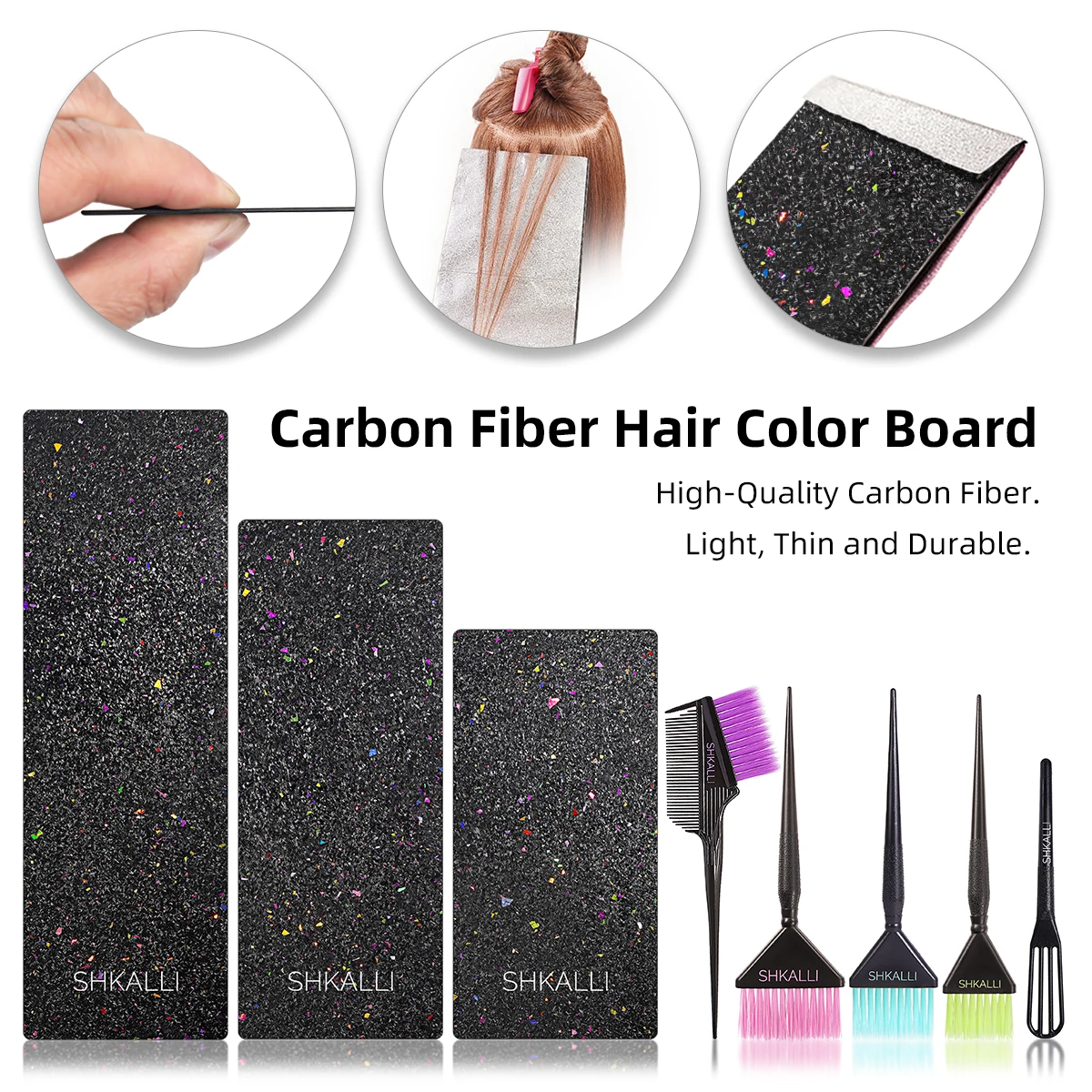 Forged Carbon Fiber Hair Salon Board Set for Barber Hairdresser Design Styling Tools Accessories and Hair Coloring Dyeing Board