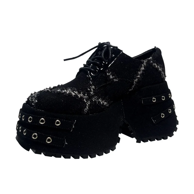 New Tassel Platform Shoes Thick Sole Women's Personality Casual Sneakers Women's Height Increasing Shoes - view 5