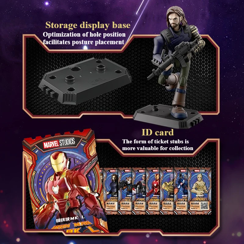 BLOKEES Bouwsteen Beeldje Speelgoed Blind Bo Bouwsteen Assemblagemodel kinderen Verjaardagscadeau Speelgoed Desktop Decoratie Ornament