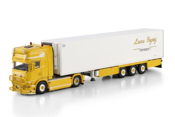 

Diecast Model WSI 1:50 Scale Sca-nia 4X2 Axle Refrigerated,Cold Chain Container Transport Truck Vehicle,LAURATRANS 01-4612
