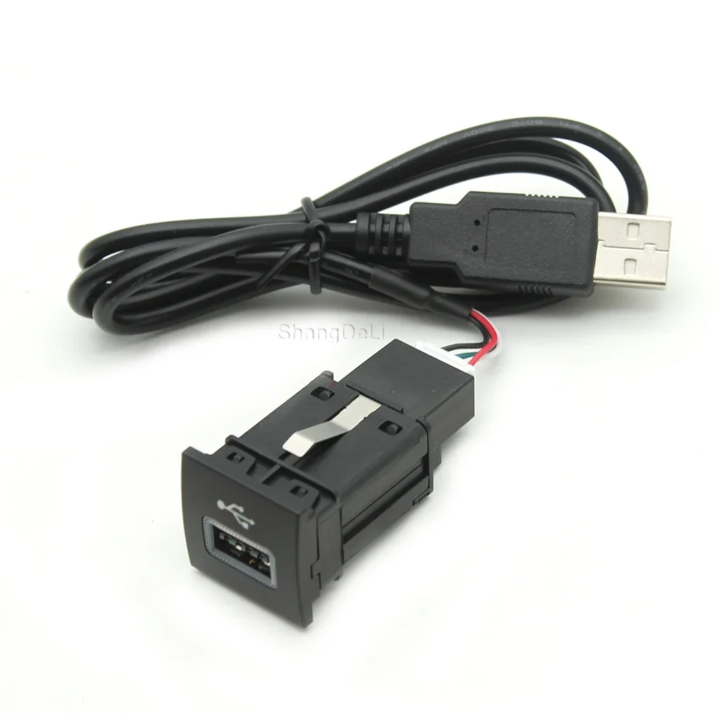 Auto-USB-Eingangsadapter, Audio-Radio, U-Disk-Blitz, Schnittstelle, Musikkabel für Volkswagen Golf 6, Jetta MK5, Caddy, EOS, Scirocco