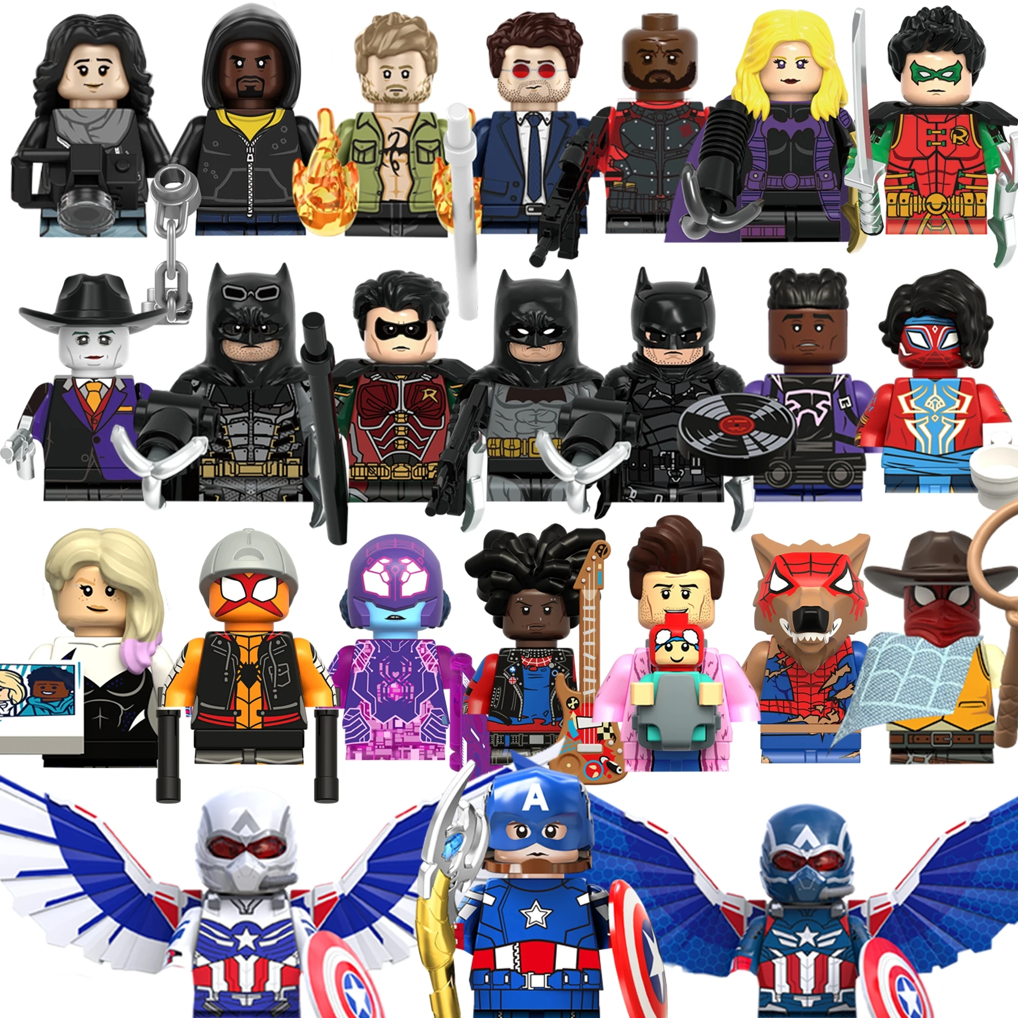 Nuevos juguetes coleccionables de bloques MINI de superhéroes de Marvel, Scarlet Witch, Super Skrull, Deadshot, los mejores regalos para un amigo.