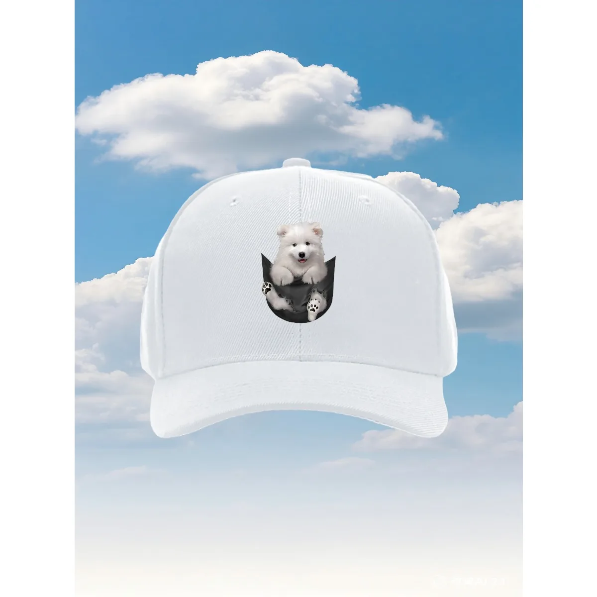 samoyelife Sniff sniff...My human smells delicious 2025 new model Trucker Hat with an Adjustable Fit And a Fun Printed Design I
