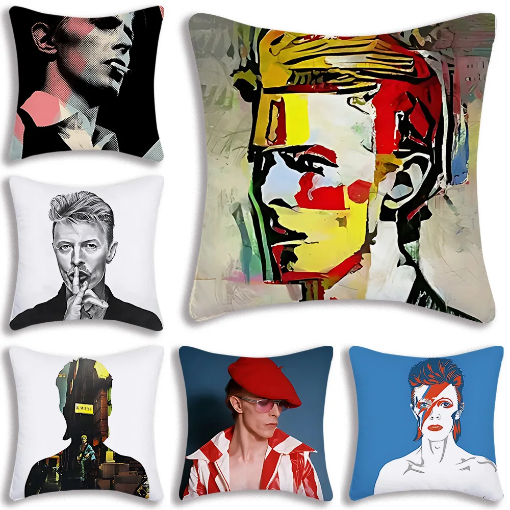 B-Bowies Pillow Covers Cartoon Sofa Decorative Home Double-sided Printing Short Plush Cute Cushion Cover