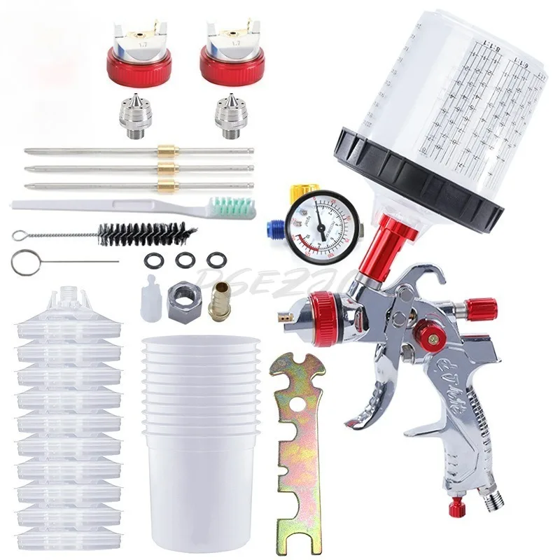 Spray Gun Without Washing Pot Pressure Gauge Spray Painting Tool Pneumatic Spray Gun Automatic High Atomization Spray Painting