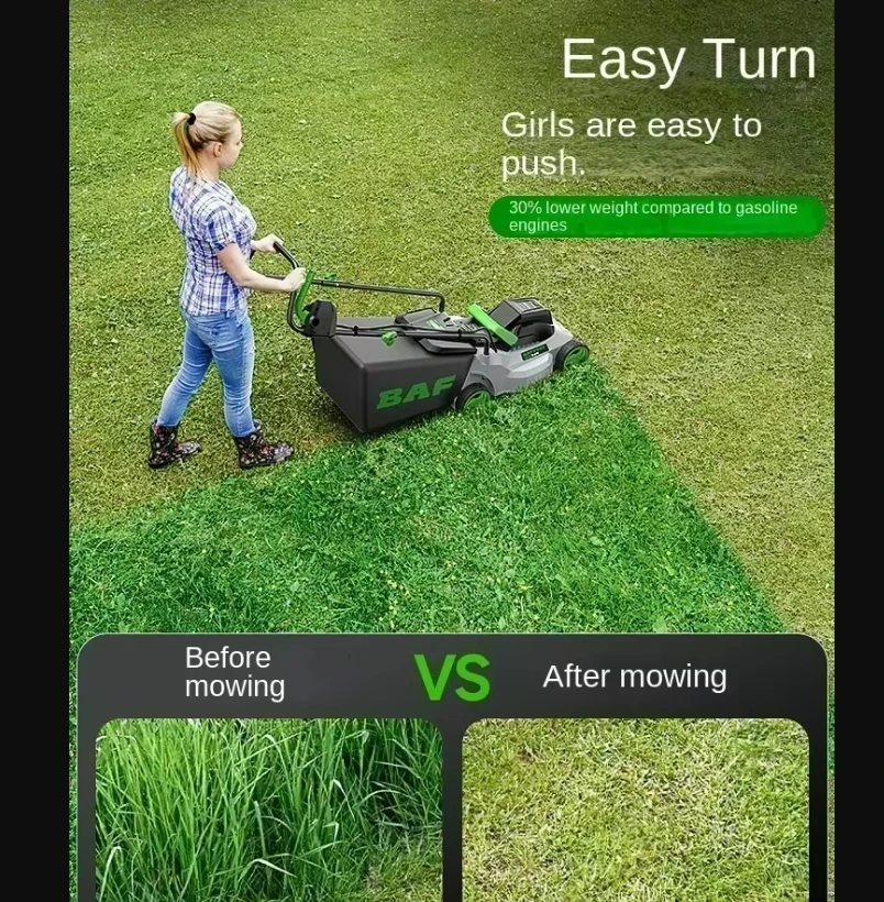 

220V New Electric Lawn Mower with High Power for Small Gardens and Multifunctional Home Use CBA