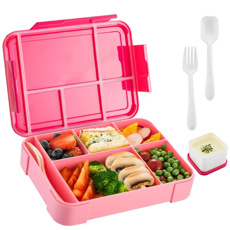 Cartone animato carino Bento Box serie Barbie adulti bambini studente portatile Lunch Box stoviglie scomparto sigillo insalata di frutta scatole