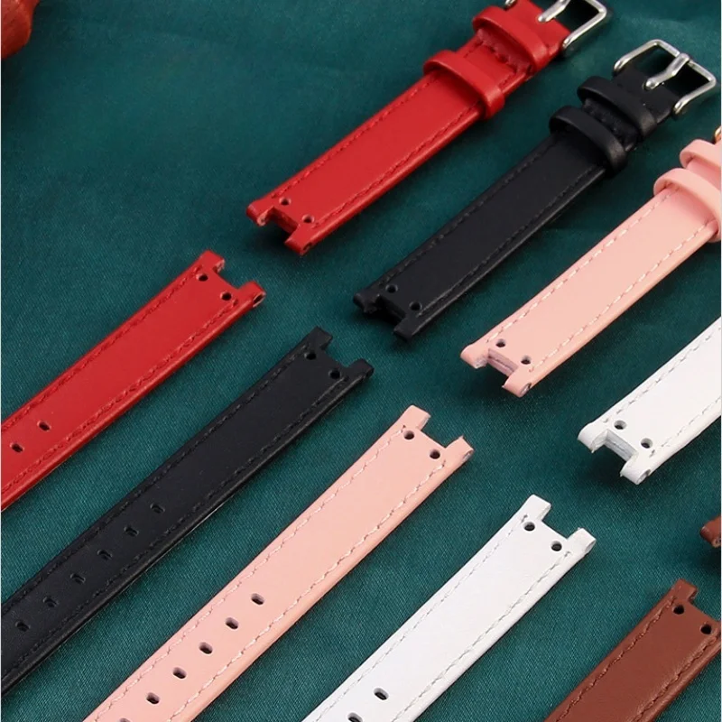 ل آن كلاين AK2618 2157 2156 حزام ساعة جلد النساء حزام الساعات المتخصصة استبدال سوار 12 × 6 مللي متر ساعة اكسسوارات #3
