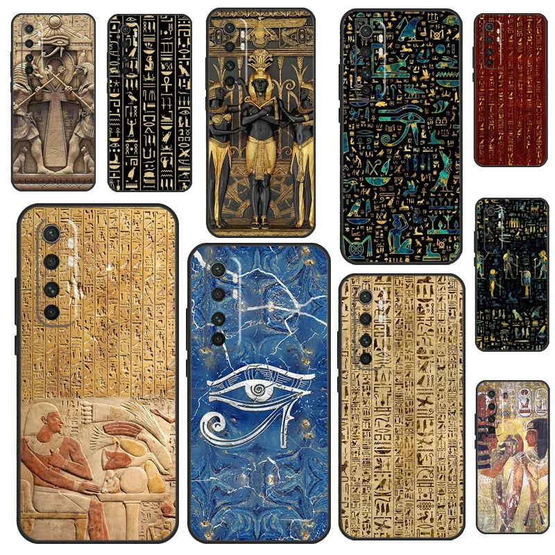 Egypt Pharaoh Mural Case For POCO X3 X4 X5 F5 Pro M5s C40 F4 GT F3 Cover For Xiaomi 12T 11T Pro 12 13 Lite 12X