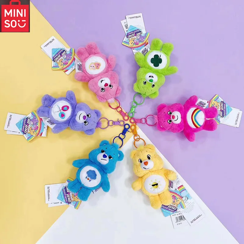 

Sanrio плюшевый Kawaii Carebears Радужный медведь плюшевый аниме хобби игрушка брелок сумка кулон со звуком куклы подарки на Рождество и день рождения