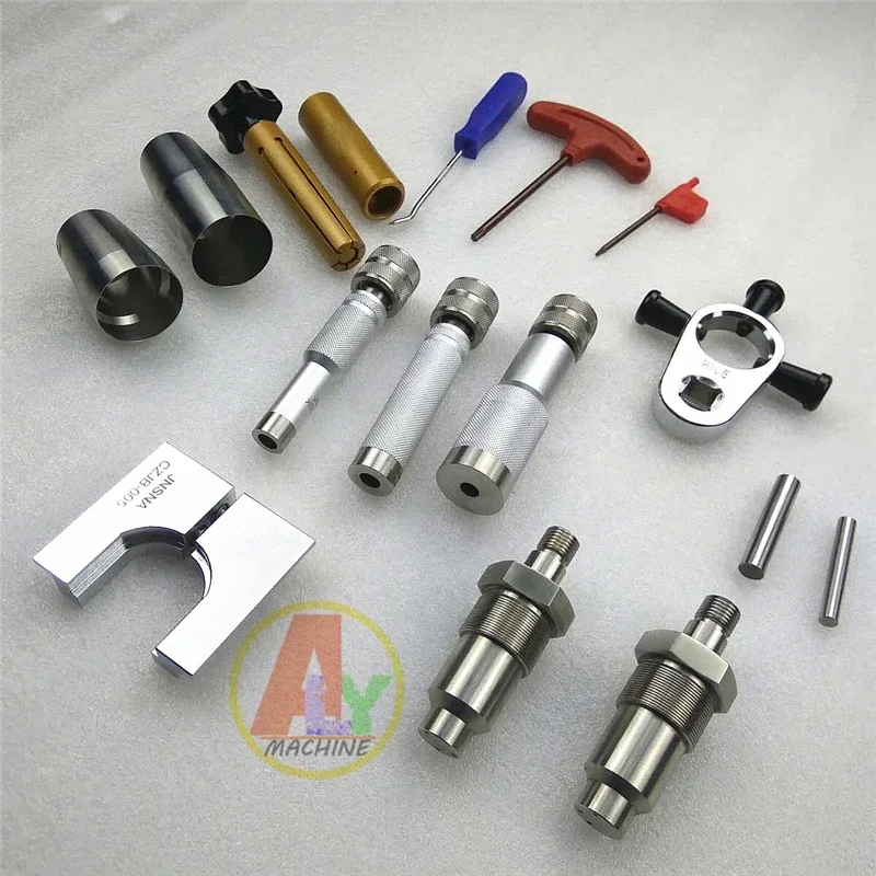 CAT C7C9 HEUI common rail injector disassemble clamp injection pressure test AHE trave measuring tool set