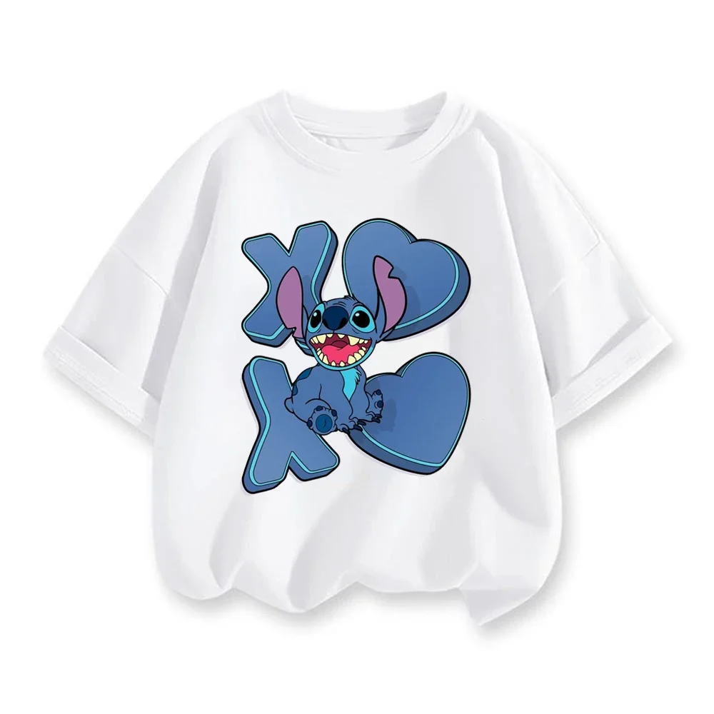 

Lilo Stitch Kids T-shirt Disney Summer Short Sleeve Children t shirt