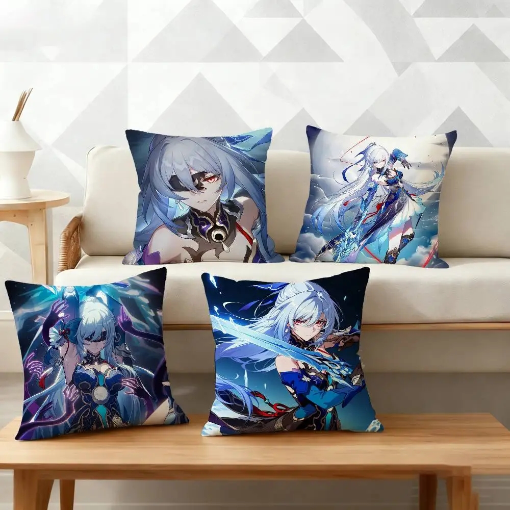 

Jingliu H-Honkai Star R-RailS Pillow Case for Sofa Living Room Home office Decor Protective Cover
