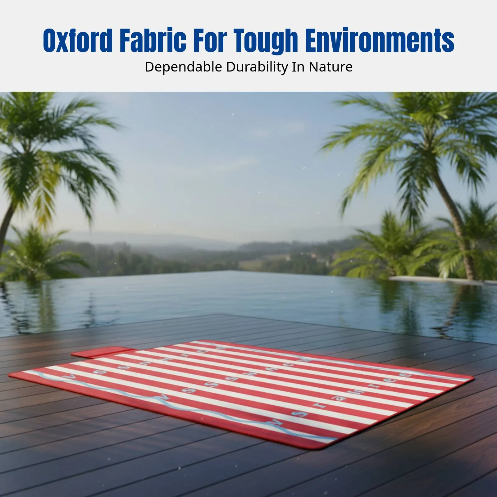 

Beach Mat, Outdoor Outing Mat, Water-Resistant Thickened Oxford Cloth, Portable Moisture Barrier for Travel, Camping