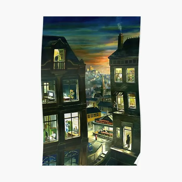 Edward Hopper  Poster Decoration Home Mural Picture Funny Decor Modern Room Painting Print Art Vintage Wall No Frame