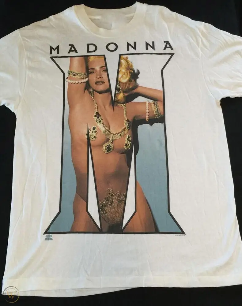 Madonna VINTAGE EROTICA White Size Men's T-Shirt