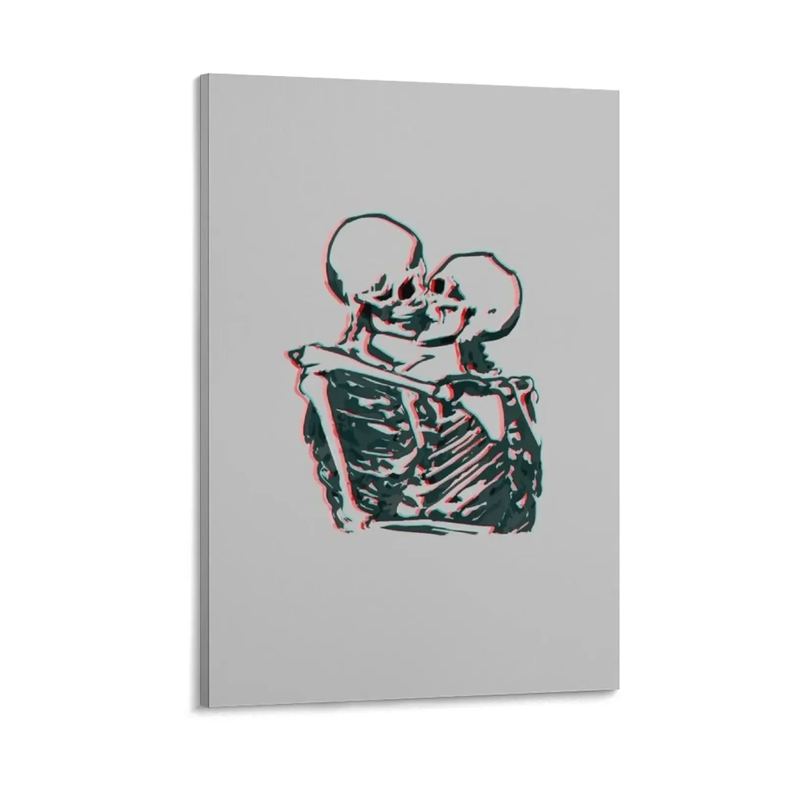 

kissing skeletons Canvas Painting Decorative picture home decor room decors aesthetic Wall decoration poster
