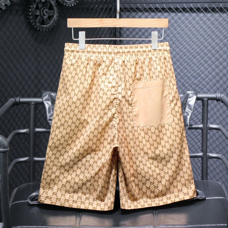 Summer Men's Printed Shorts Casual Thin Breathable and Loose Beach Pants Trendy Affordable Luxury Fashion Sports Shorts