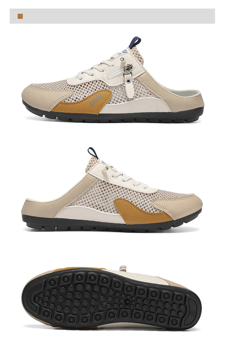 Sommer-Slipper für Herren, trendige, flache, atmungsaktive, lässige Indoor-Outdoor-Wanderschuhe, Herren-Sneaker, chanclas de hombre – Detail 24