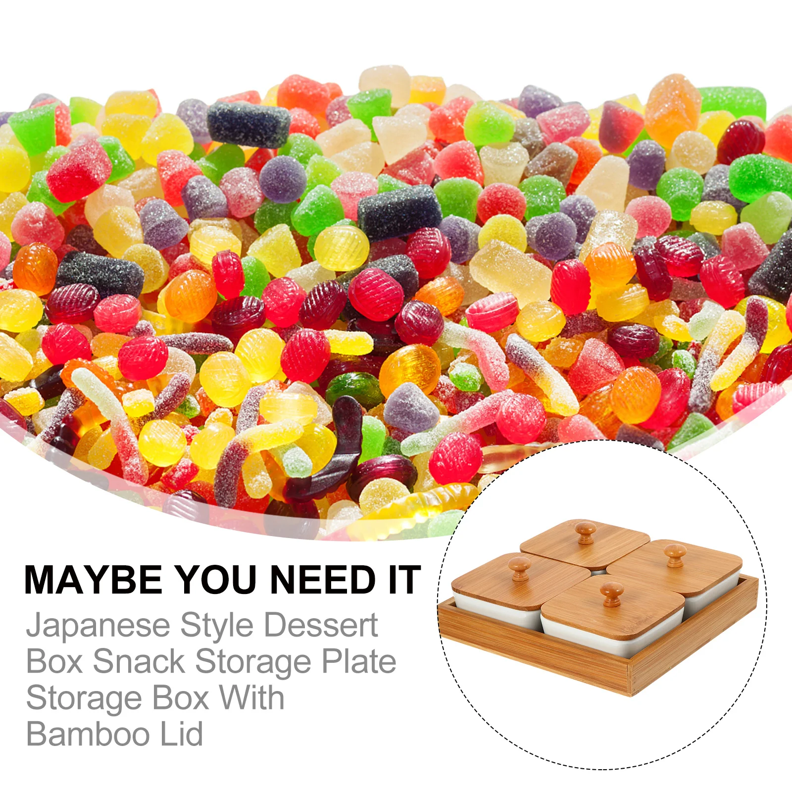 

1 set 1 Set Ceramic Serving Bowls 2-Piece White Condiment Dishes Heat Resistant For Dessert Butter Snack Storage Japanese Style