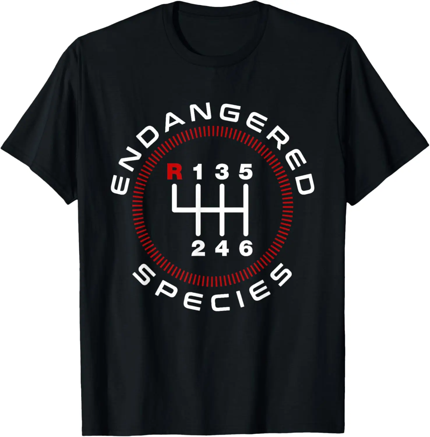 Endangered Species Manual Stick Shift Funny Car Owner Driver T-Shirt