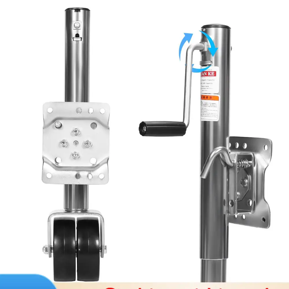 

2000 Lbs Trailer Jack with Dual Wheel 10 Inch Lift Bolt-on Tongue Trailer Jacks for RV