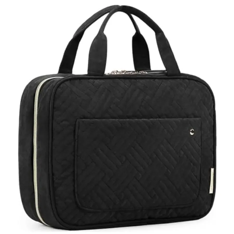 

Toiletry Bag Travel Bag with Hanging Hook, Water-resistant Makeup Cosmetic Bag Travel Organizer for Accessories, Shampoo, Full