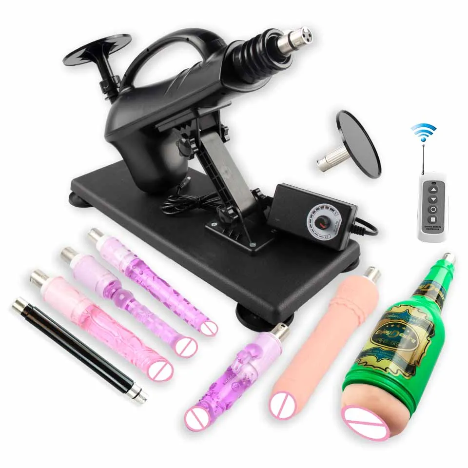 New Wireless Control Sex Machine for Woman Adjustable Masturbating Pumping SexTooys for Men Adult Toys Upgrade Vibrator Dildo