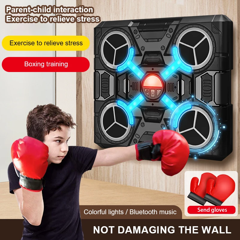 Smart Wireless Large Musical Boxing Machine Adult/Children Sports Fitness Equipment Ball Boxing Reflexes Gloves Boxing Tool