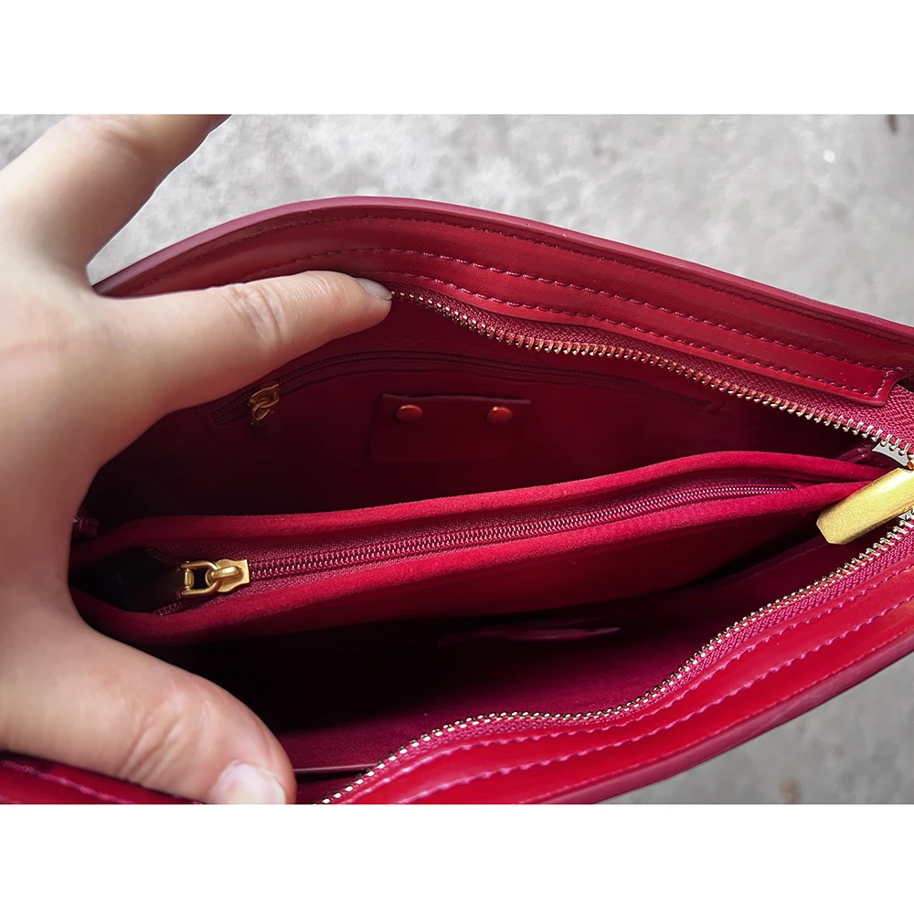 New Women Handbags Fashion Leather Shoulder Bags Female Luxury Smooth Glossy Crossbody Bag For Women Many Layer Flap Phone Purse