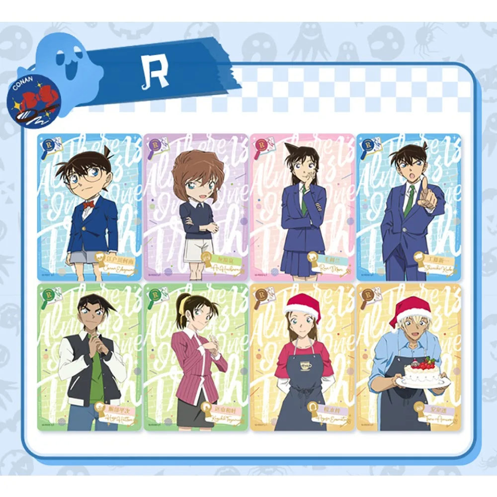 KAYOU Detective Conan Collection Cards Mouri Ran Amuro Tōru Popular Anime Characters Exquisite Romantic Kimono Cards Child Gift