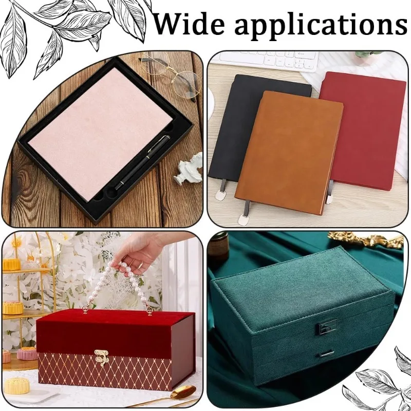 1pc Book Cloth for Book Binding 59 x 16.9in Pink Suede Fabric Surface Paper Backed A3-A8 Bookcover Books Album Scrapbooking